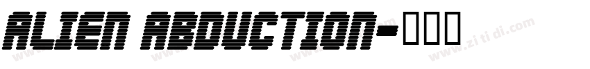 Alien Abduction字体转换